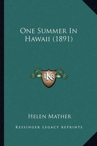 Cover image for One Summer in Hawaii (1891)