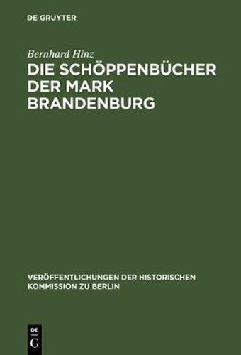 Cover image for Die Schoeppenbucher der Mark Brandenburg