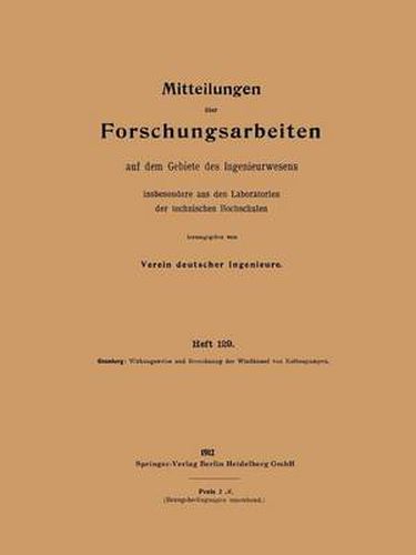 Cover image for Wirkungsweise Und Berechnung Der Windkessel Von Kolbenpumpen