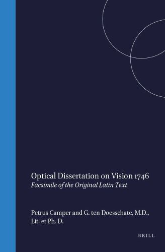 Cover image for Optictal Dissertation on Vision, 1746: Facsimile of the Original Latin Text