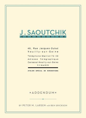 J. Saoutchik Carrossier, 1: Addendum