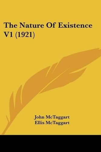 Cover image for The Nature of Existence V1 (1921)