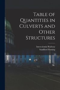 Cover image for Table of Quantities in Culverts and Other Structures