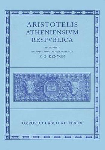 Cover image for Aristotle Atheniensium Respublica