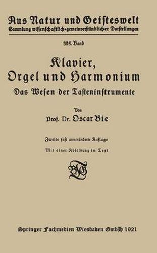 Cover image for Klavier, Orgel Und Harmonium: Das Wesen Der Tasteninstrumente