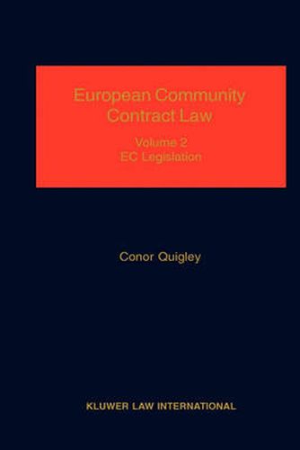 Cover image for European Community Contract Law