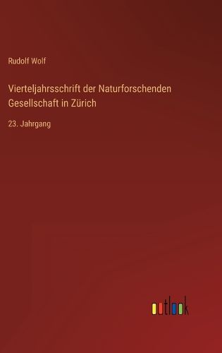 Cover image for Vierteljahrsschrift der Naturforschenden Gesellschaft in Zuerich