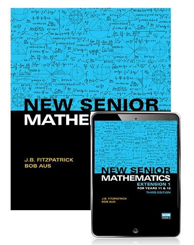 Cover image for New Senior Mathematics Extension 1 Years 11 & 12 Student Book with eBook