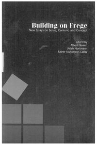 Cover image for Building on Frege: New Essays About Sense, Content and Concepts