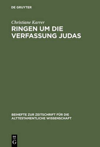 Cover image for Ringen um die Verfassung Judas