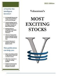 Cover image for Valuentum's Most Exciting Stocks: 2021 Edition