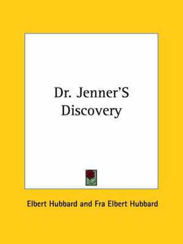 Cover image for Dr. Jenner's Discovery