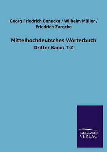 Cover image for Mittelhochdeutsches Woerterbuch