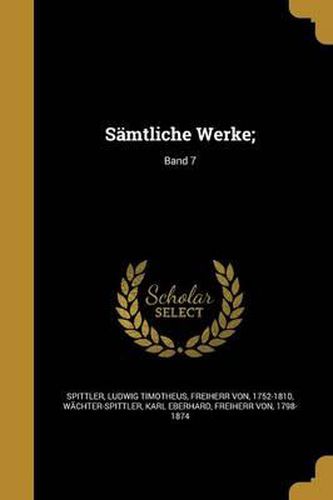 Cover image for Samtliche Werke;; Band 7