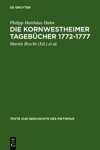 Cover image for Die Kornwestheimer Tagebucher 1772-1777