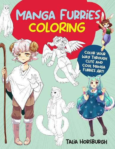 Manga Furries Coloring: Volume 4