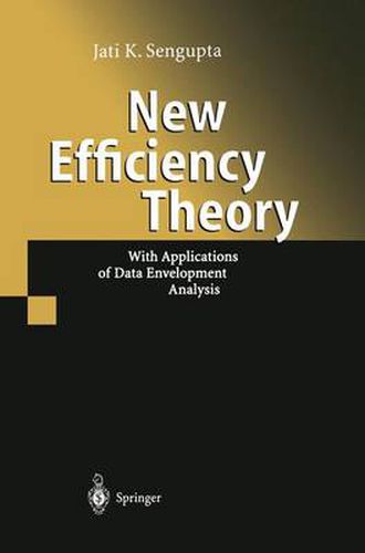 Cover image for New Efficiency Theory: With Applications of Data Envelopment Analysis