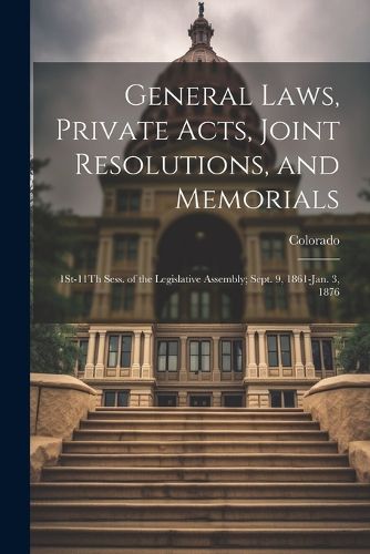 Cover image for General Laws, Private Acts, Joint Resolutions, and Memorials