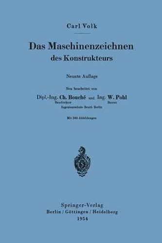 Cover image for Das Maschinenzeichnen Des Konstrukteurs