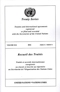 Cover image for Treaty Series 3112 (English/French Edition)