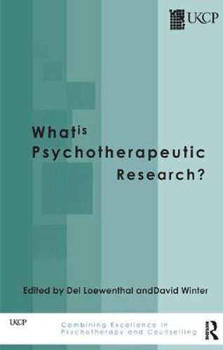 Cover image for What is Psychotherapeutic Research?