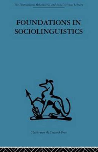 Cover image for Foundations in Sociolinguistics: An ethnographic approach