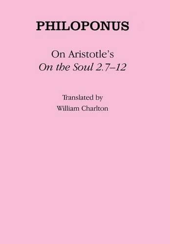 Cover image for On Aristotles on the Soul 2.712