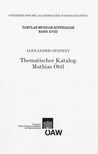 Cover image for Thematischer Katalog Mathias Ottl