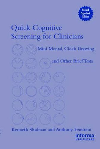 Cover image for Quick Cognitive Screening for Clinicians: Clock-drawing and Other Brief Tests