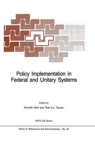 Cover image for Policy Implementation in Federal and Unitary Systems: Questions of Analysis and Design