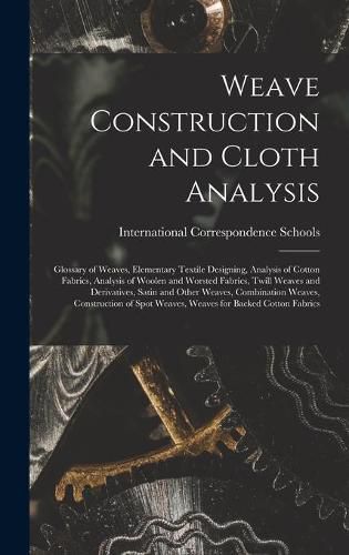 Cover image for Weave Construction and Cloth Analysis