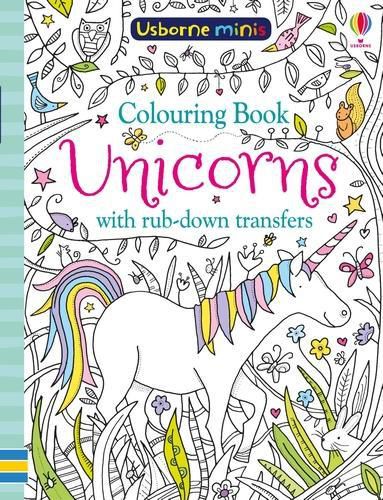 Cover image for Colouring Book Unicorns with Rub Downs