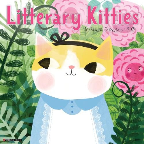 Cover image for Litterary Kitties 2024 12 X 12 Wall Calendar