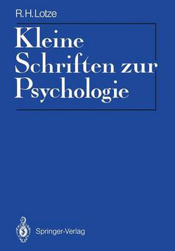 Cover image for Kleine Schriften zur Psychologie