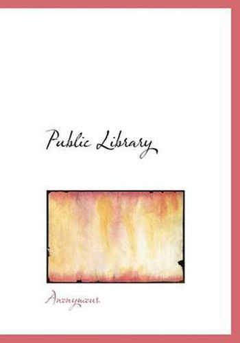 Cover image for Public Library