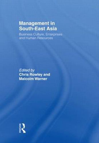 Cover image for Management in South-East Asia: Business Culture, Enterprises and Human Resources