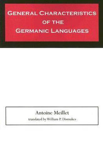 Cover image for General Characteristics of the Germanic Languages