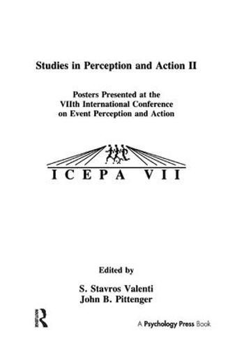 Cover image for Studies in Perception and Action II: Posters Presented at the VIIth international Conference on Event Perception and Action