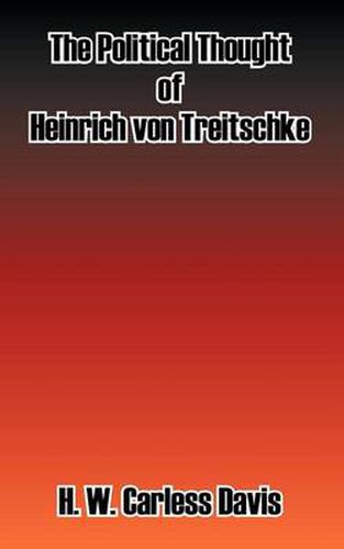 Cover image for The Political Thought of Heinrich Von Treitschke