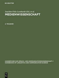 Cover image for Medienwissenschaft. 2. Teilband