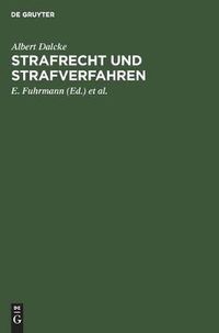 Cover image for Strafrecht Und Strafverfahren: 5. Nachtrag