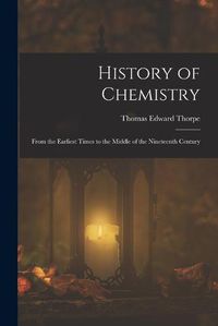 Cover image for History of Chemistry