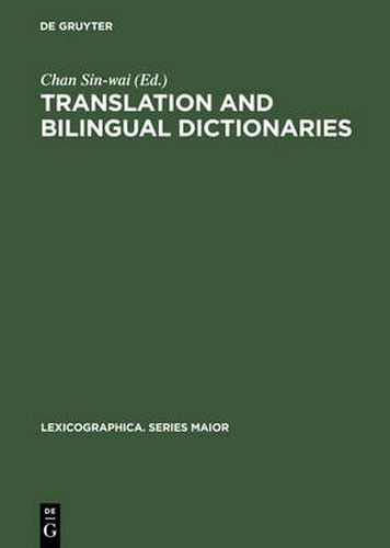 Cover image for Translation and Bilingual Dictionaries