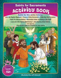 Cover image for Saints for Sacraments Activity Book