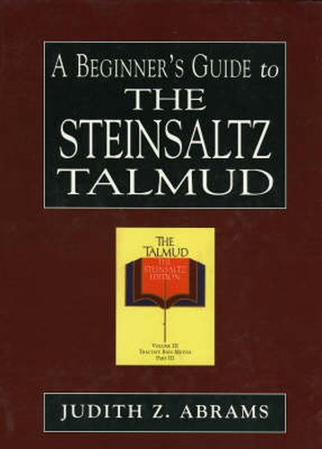 Cover image for A Beginner's Guide to the Steinsaltz Talmud