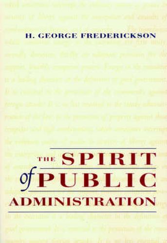 Cover image for The Spirit of Public Administration