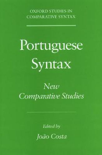 Cover image for Portuguese Syntax: New Comparative Studies