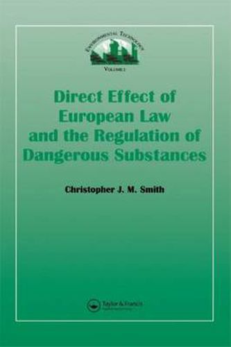 Cover image for Direct Effect Of European Law