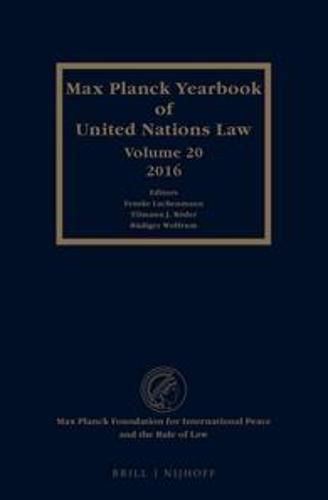 Cover image for Max Planck Yearbook of United Nations Law, Volume 20 (2016)