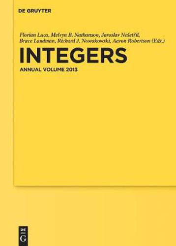 Cover image for Integers: Annual Volume 2013